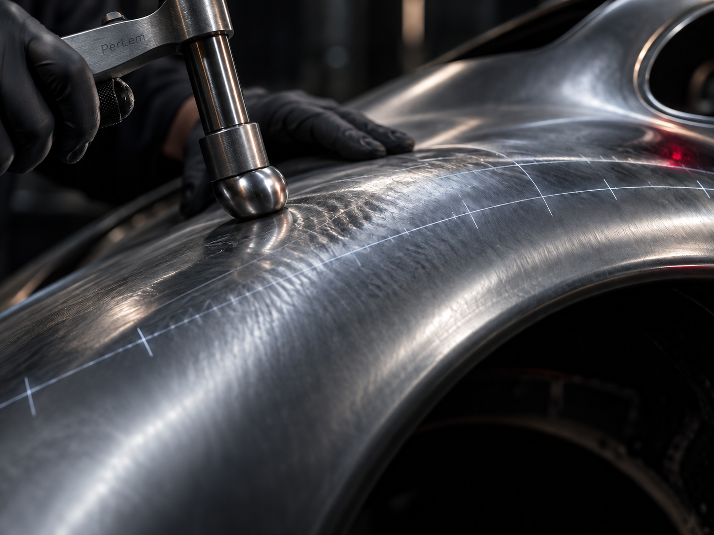 Útil de precisión recuperando la geometría de una aleta de aluminio